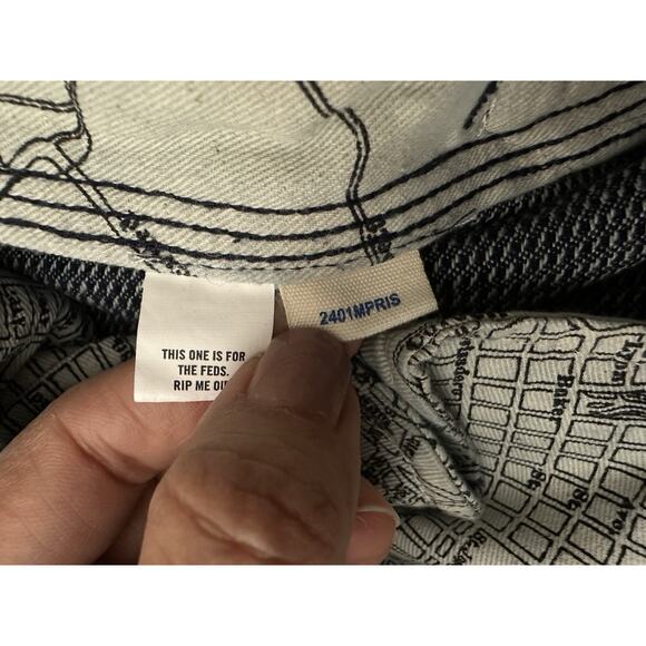 Taylor Stitch Men's The Morse Pant Rinsed Indigo Textured Stripe Size 32X32 - Picture 13 of 16